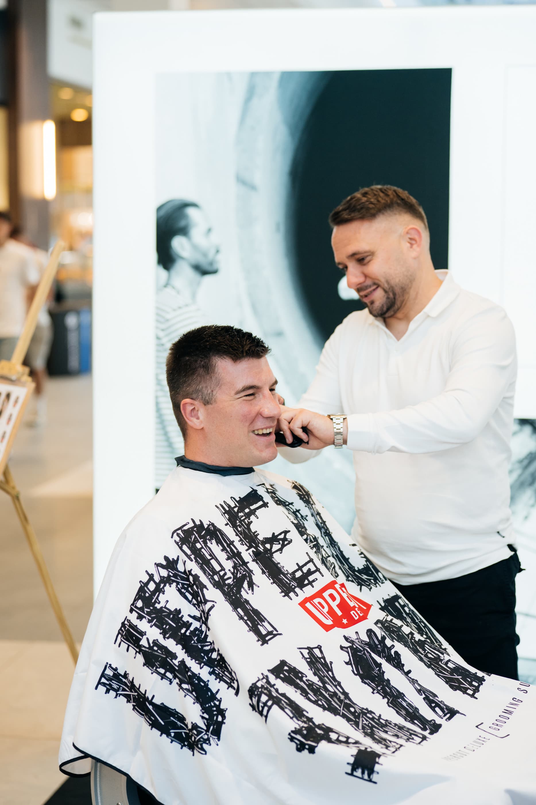 Beks & Blends at the Uppercut Deluxe PopUP Barbershop Event